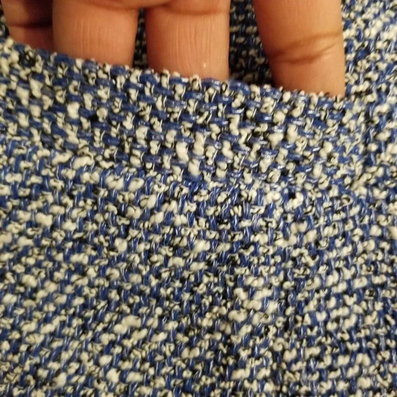 Talbots Open Cardigan Sweater Women's Size 1XP Blue Cotton Long Sleeves Pockets - Picture 4 of 11